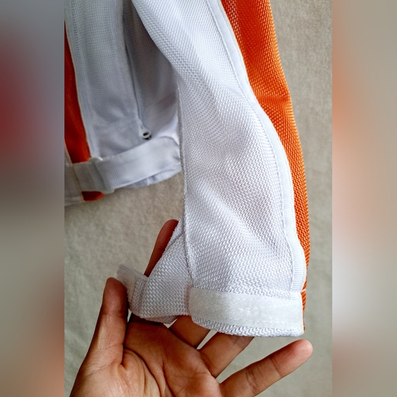 Women's Harley Davidson White and Orange Jacket - Picture 5 of 16